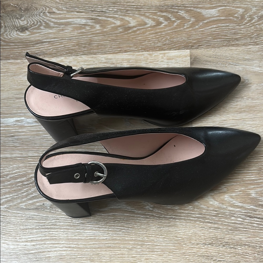 Black Slingback Heels